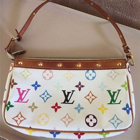 white louis vuitton bag rainbow